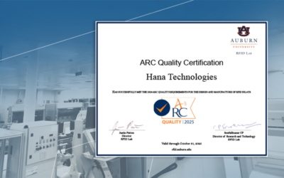 Hana Technologies Achieves ARC Quality Certification for Manufacturing Excellence in the USA and China – Hana RFID