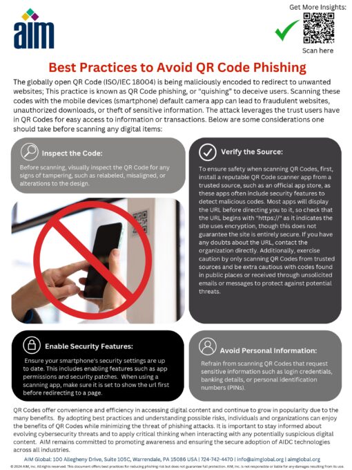 QR Code Phishing Awareness Infographic